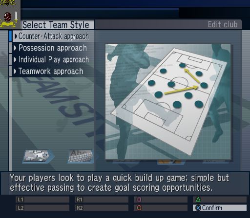 Let's Make a Soccer Team screenshot 4 for Playstation 2